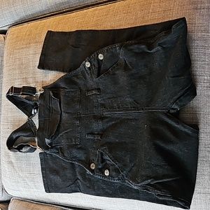 Black Jean Overalls